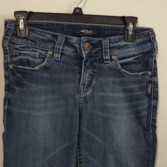 Silver Jeans - Suki Mid Pencil Skinny capris jeans size 27 x L22.5 - Picture 4 of 11